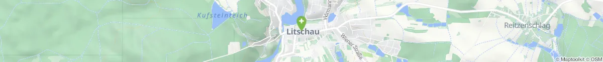 Map representation of the location for Stadt-Apotheke-Litschau in 3874 Litschau
